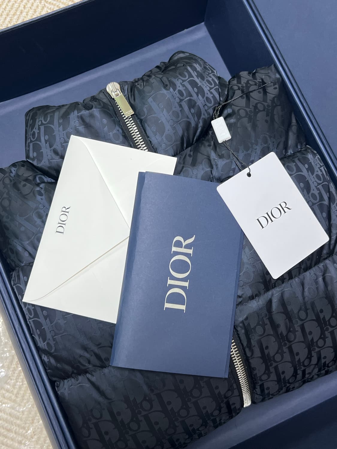 [정품] 110전후 / 디올 오블리크 패딩 네이비 56 상품이미지2