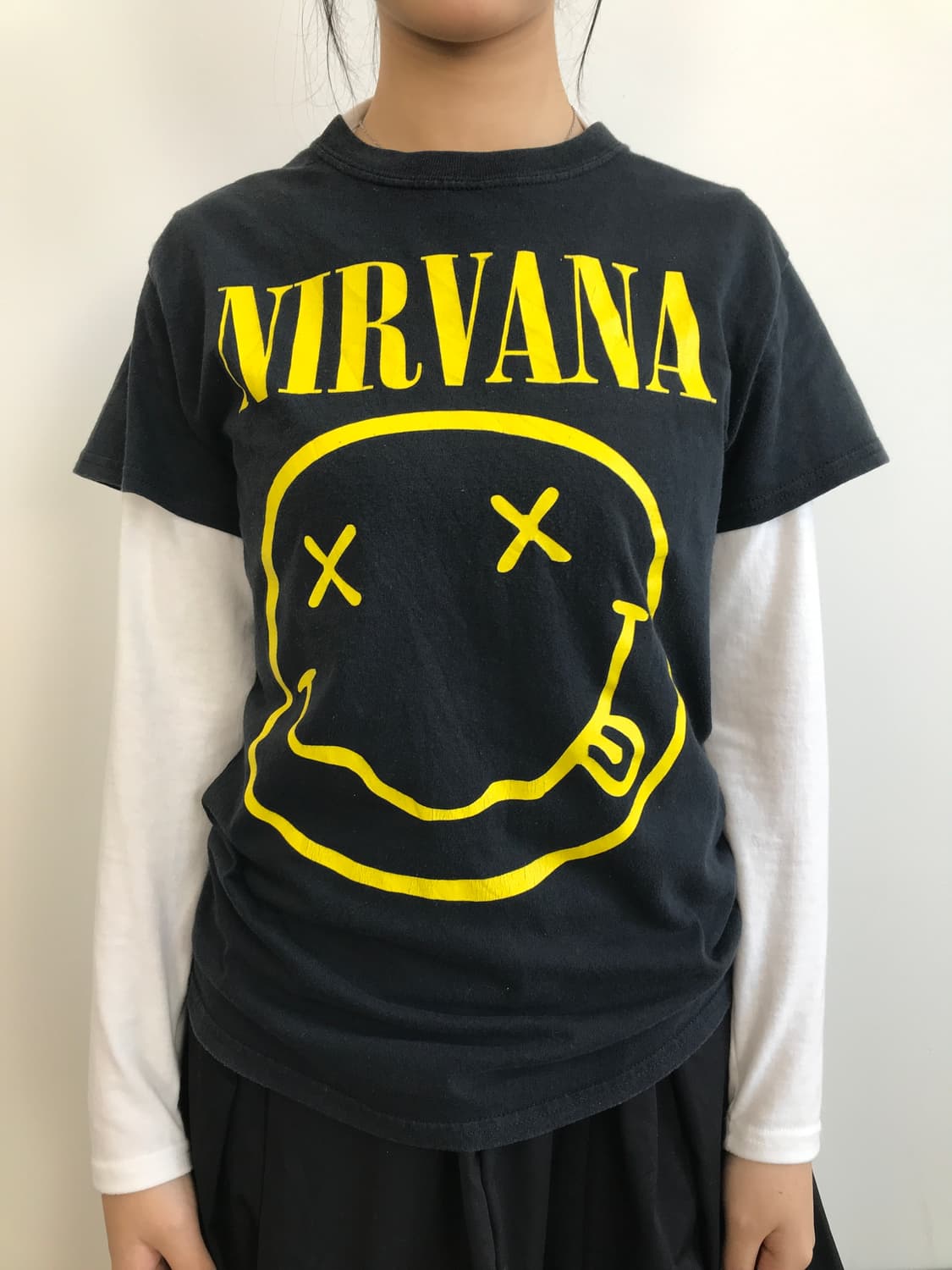Nirvana Smile Logo Band T Shirt 상품이미지2