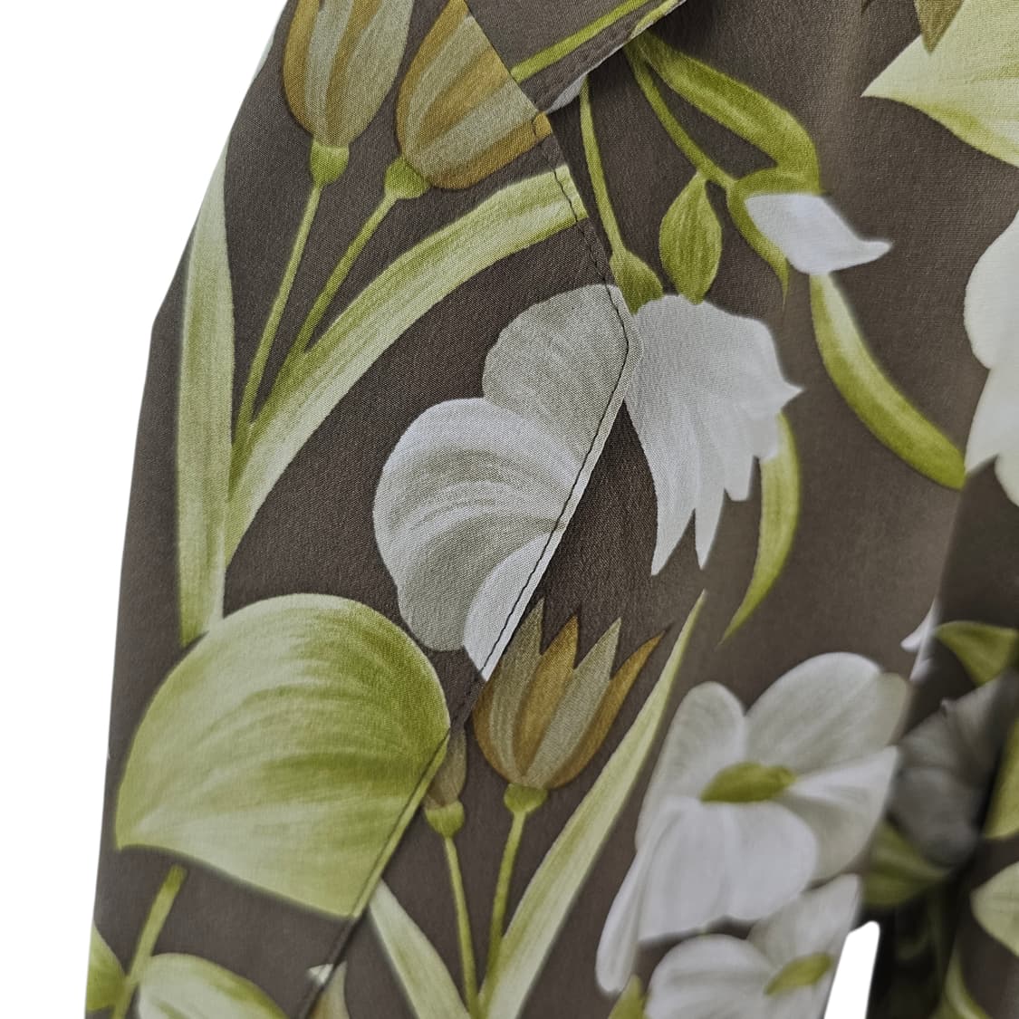 일본빈티지) 실크 100% 꽃 패턴 자켓 상품이미지7