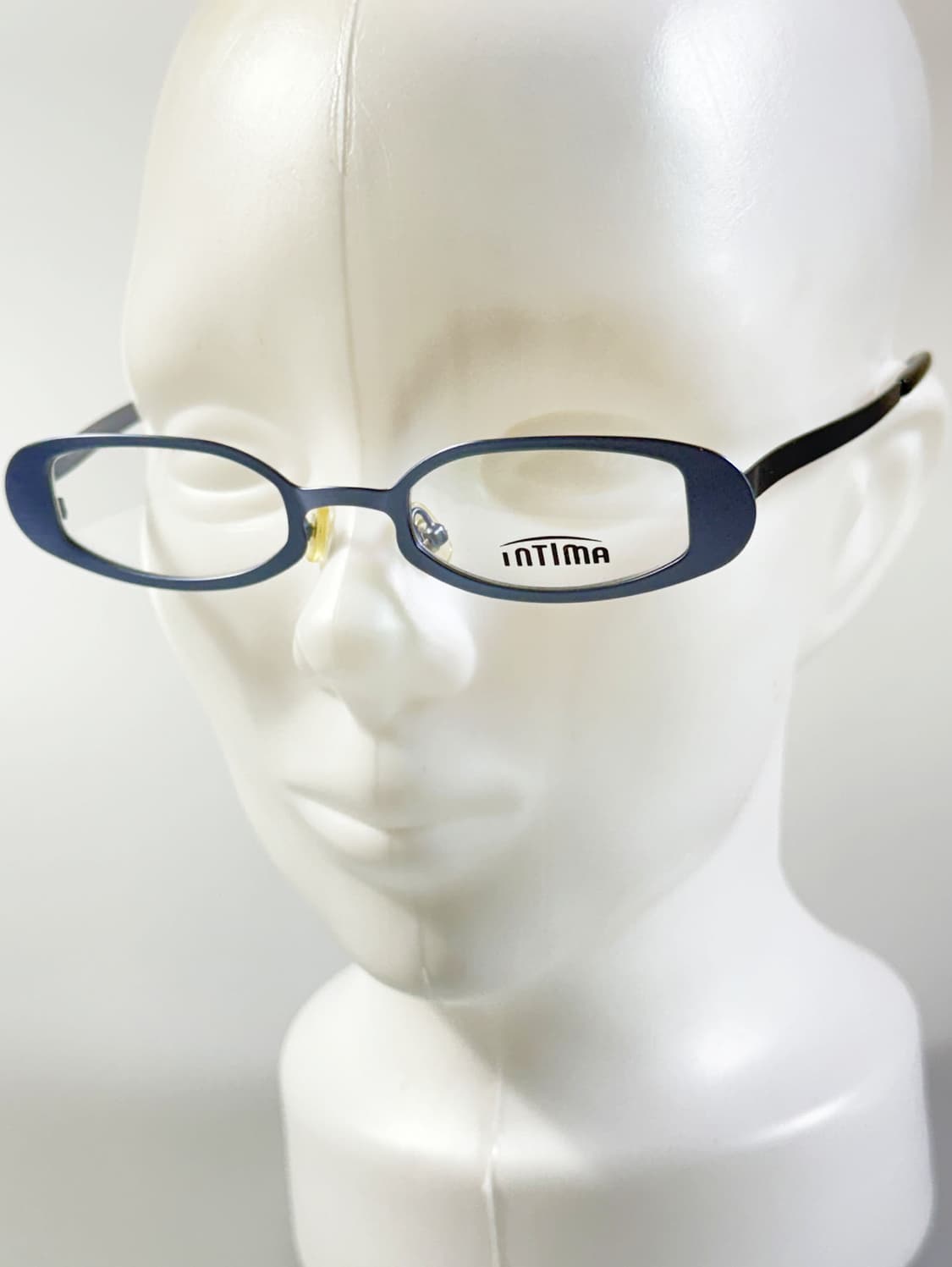 INTIMA 블루 메탈릭 스퀘어 빈티지 안경 상품이미지8