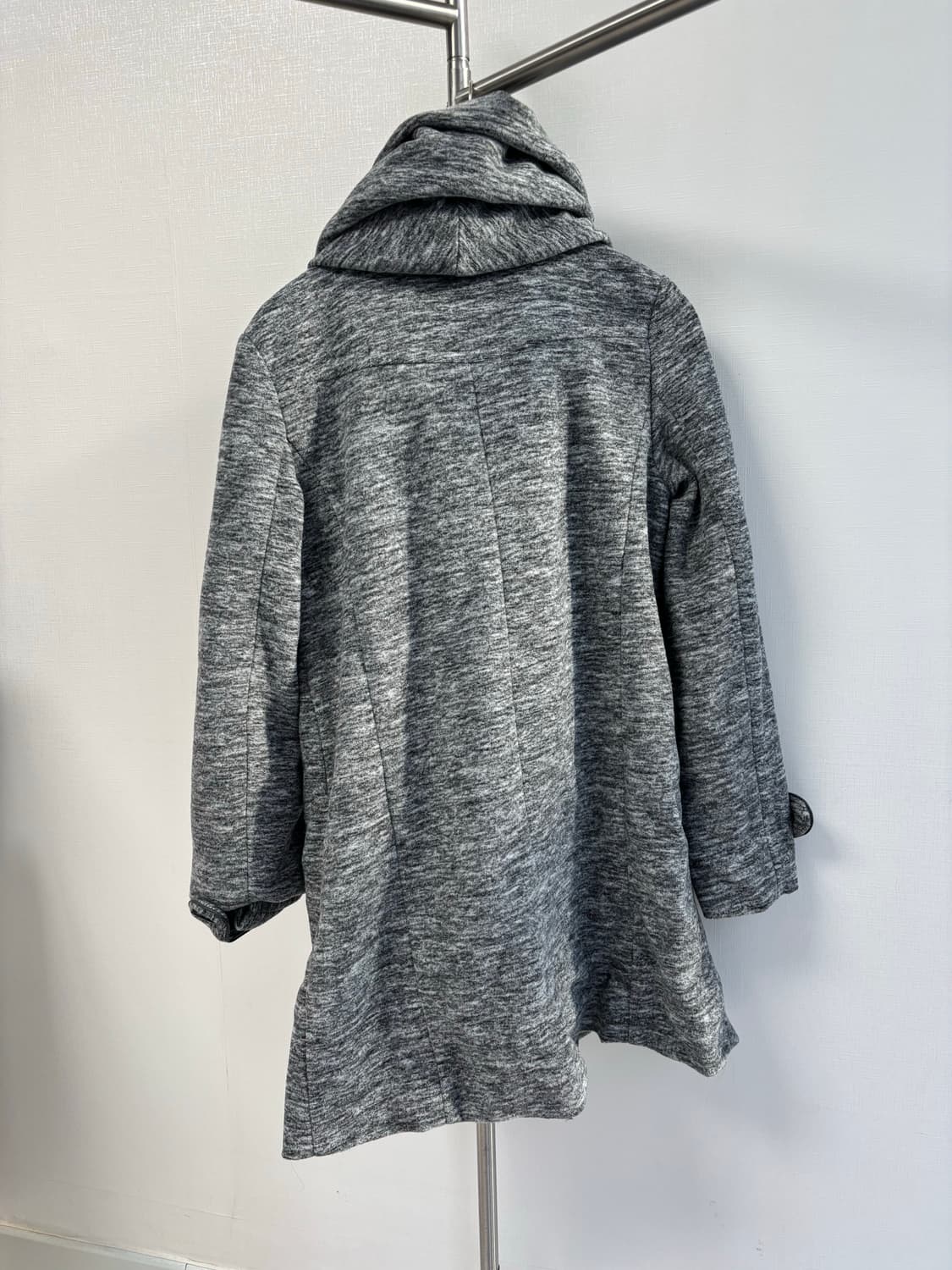 bbp 갸루 멜란지 더플 버튼 빅 숄 점퍼 상품이미지6