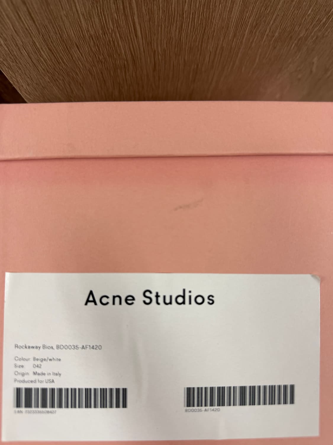 [42] 아크네 스튜디오 피오 락어웨이 스니커즈 베이지 상품이미지4