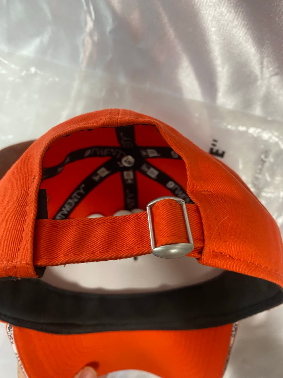 베이프x뉴에라 오렌지 볼캡 상품이미지6