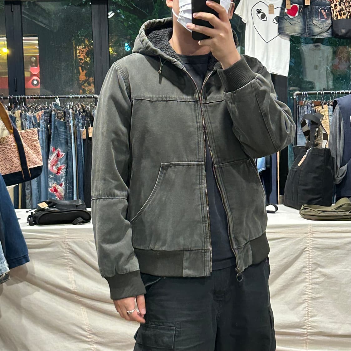 M) GH BASS USA 워크웨어 액티브 자켓 워크 자켓 모스그린 상품이미지8