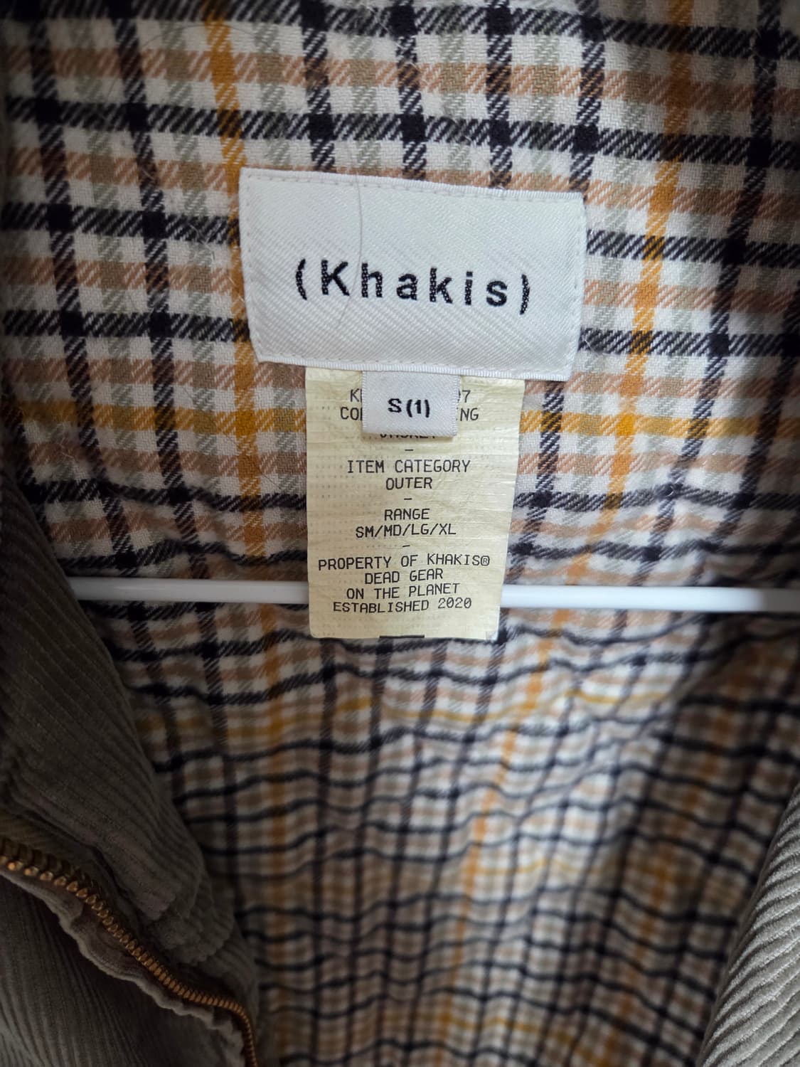 카키스 Corduroy Swing Jacket Sage 상품이미지2
