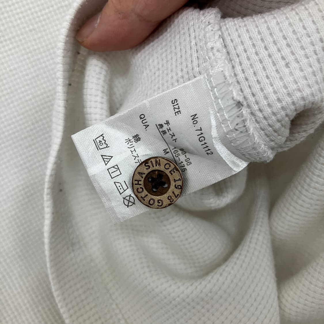 GOTCHA 갓챠 나바호 흰색 와플 긴팔티 상품이미지7