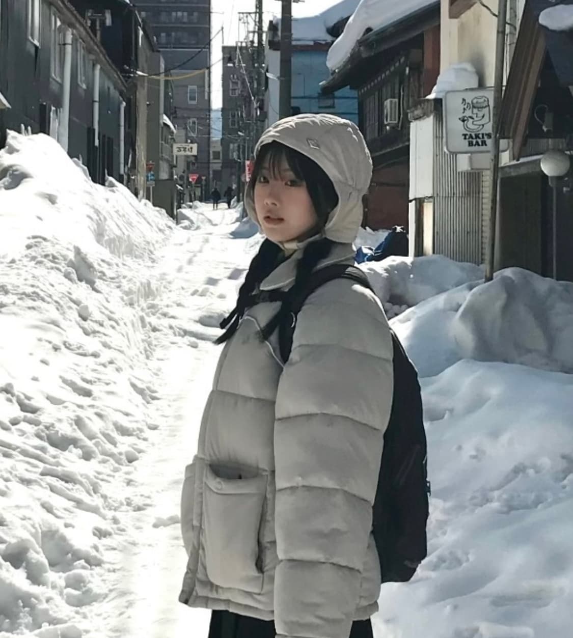 미스치프 퀄티드 푸퍼 햇 패딩모자 새상품 상품이미지1