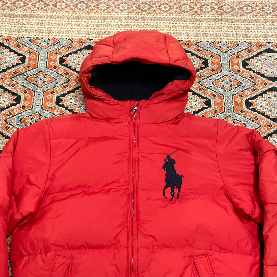 폴로랄프로렌 레드 다운 패딩점퍼 아동M (10-12) 상품이미지2