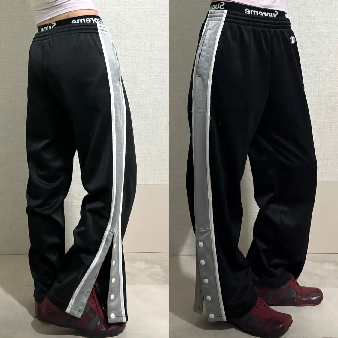 챔피온 사이드버튼 트레이닝 팬츠 상품이미지1