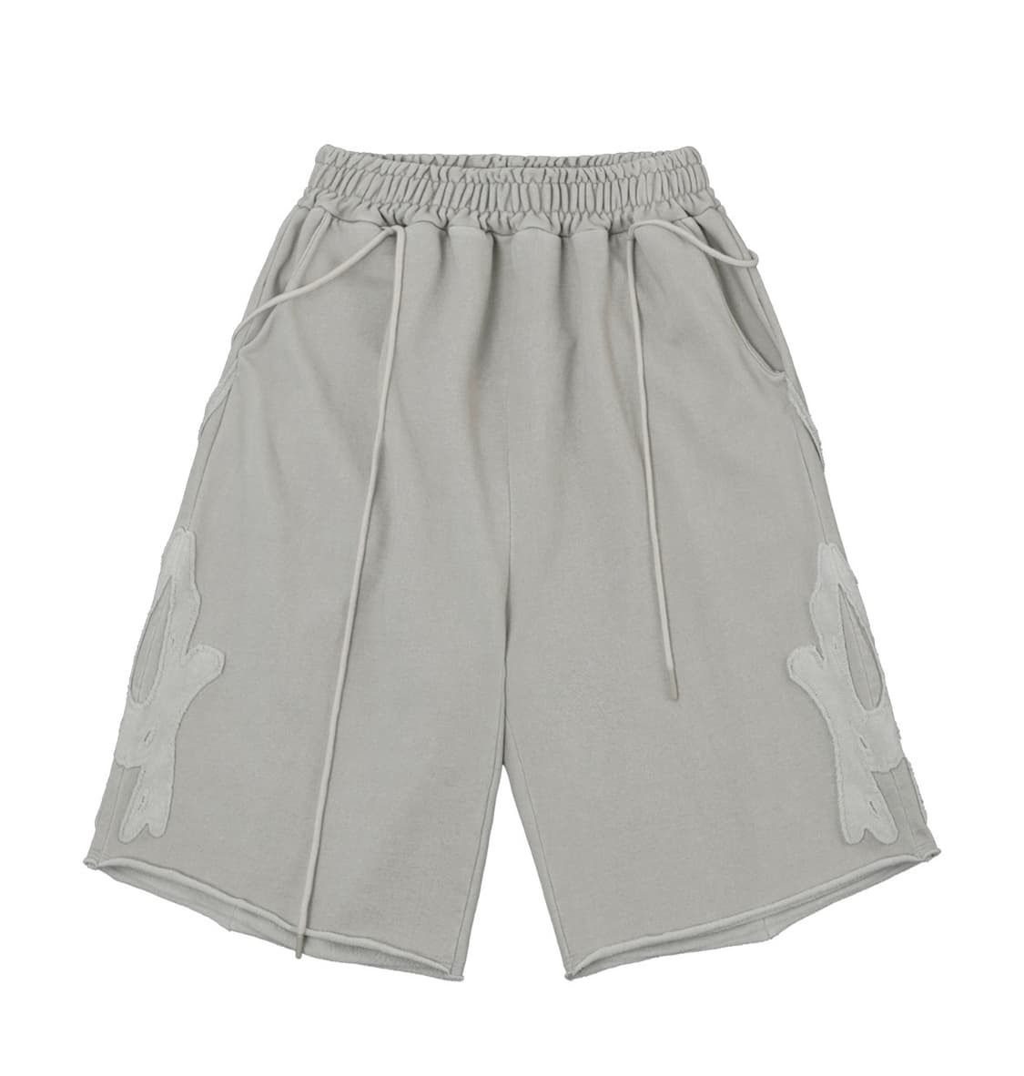 오호스 Rough Cut Half Pants / Cream 상품이미지1