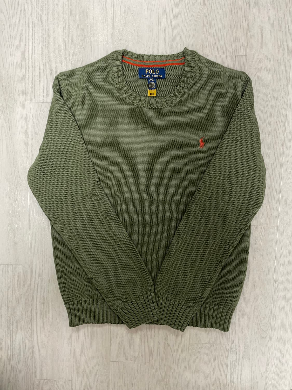 폴로 랄프로렌 니트 풀오버 그린 새상품 상품이미지1