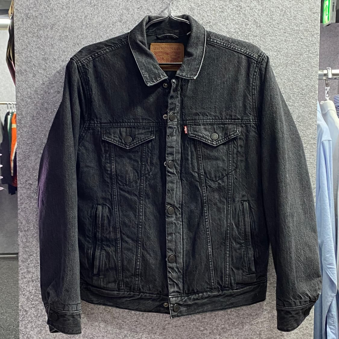 리바이스 누빔 흑청 자켓 B3127 상품이미지2