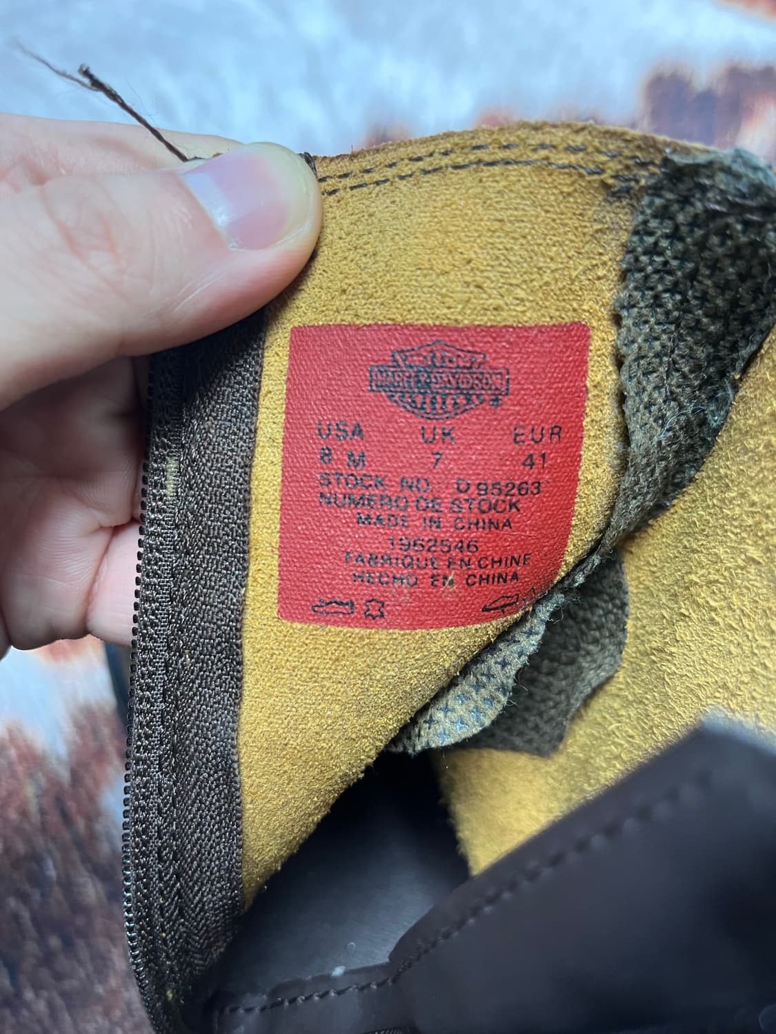 [260] 할리데이비슨 빈티지 스카우트 모터사이클 부츠 브라운 상품이미지6