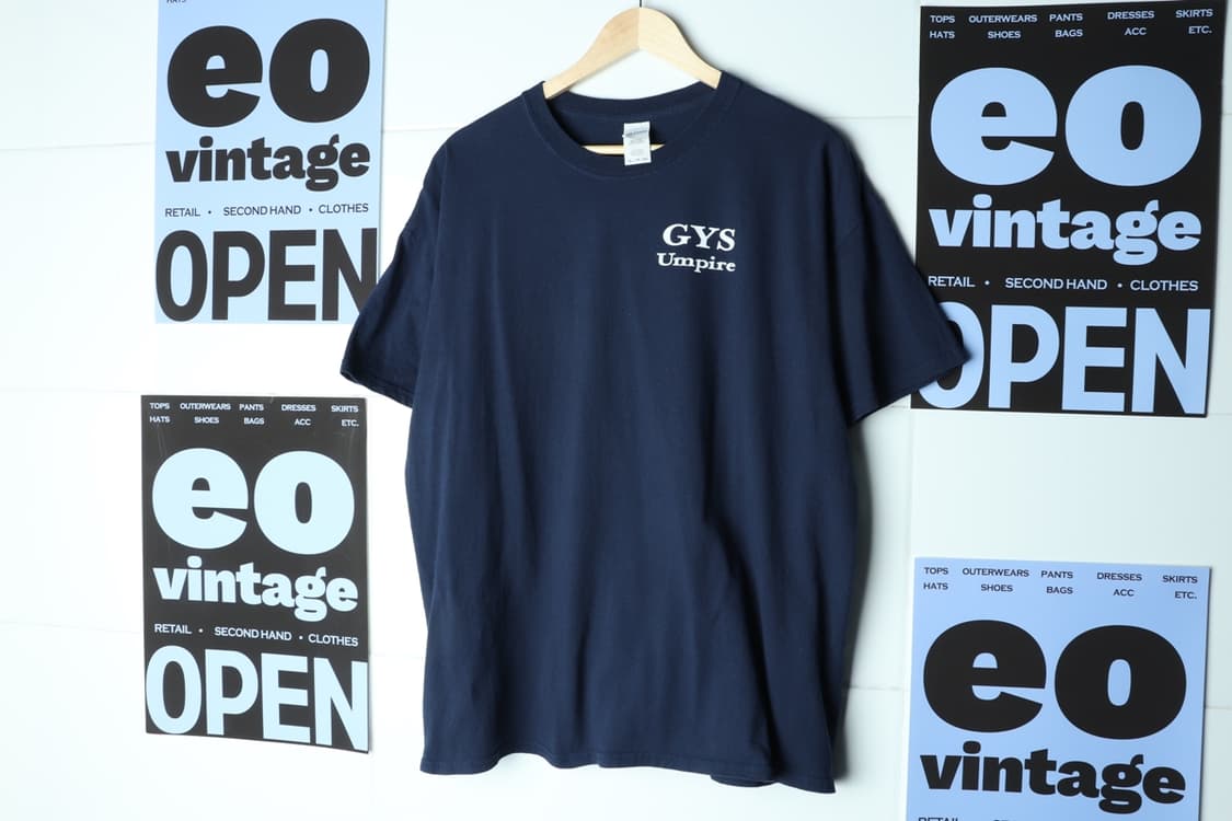 (XL-3XL) 길단 반팔 티셔츠 빅사이즈 USA 네이비-H30047 상품이미지2