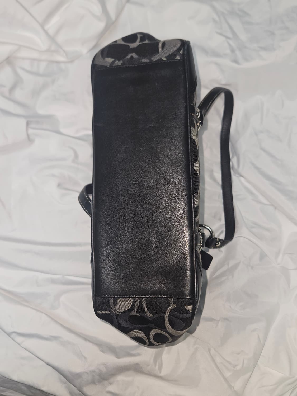 빈티지 코치🖤 블랙 오네갸루 백 상품이미지7