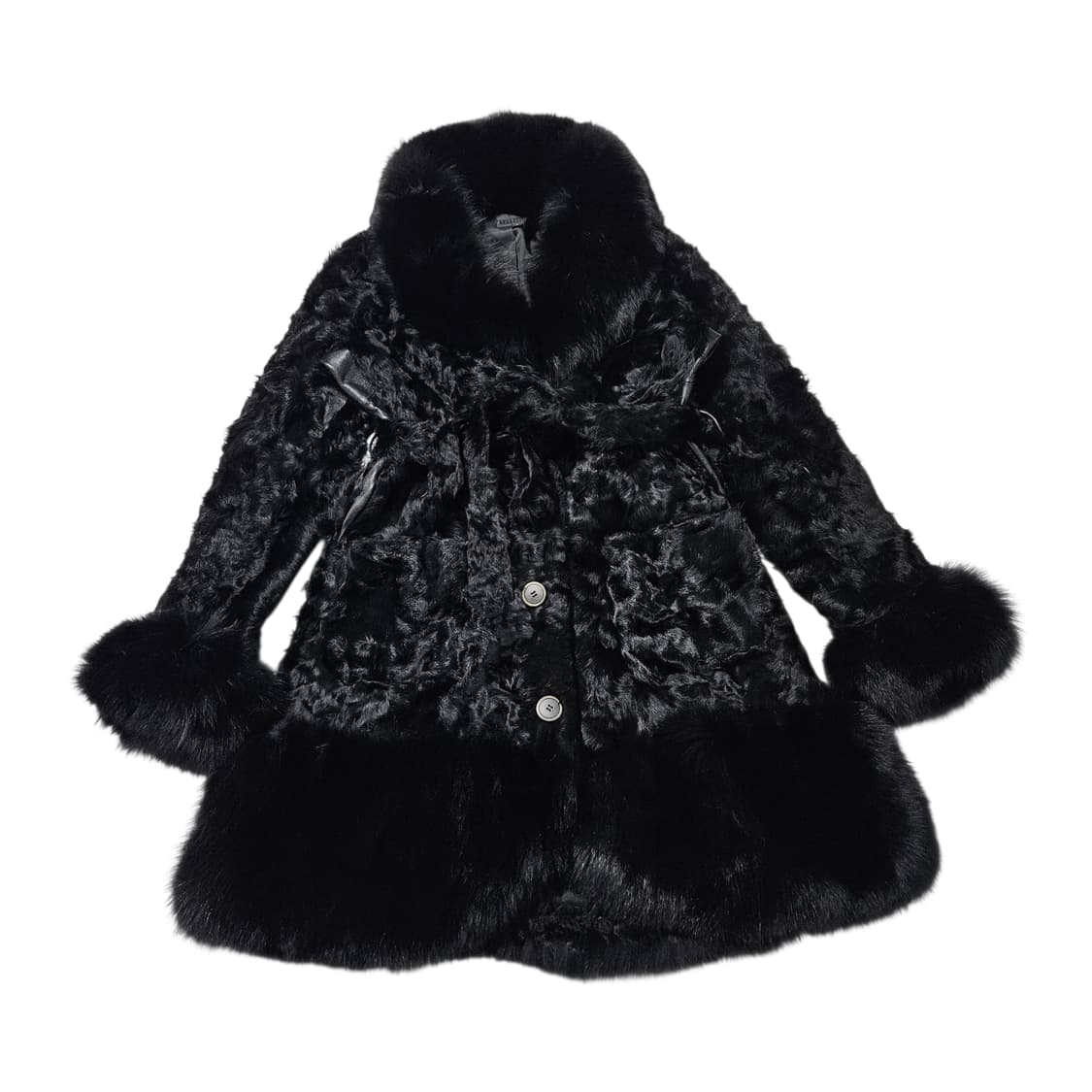 안나수이 블랙 퍼 코트[S] 상품이미지1