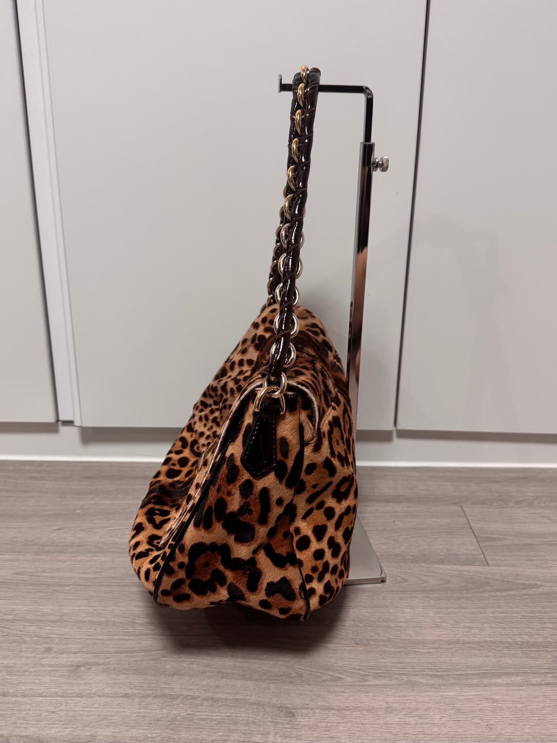 Fendi 펜디 송치 레오파드 바게트백 맘마백 상품이미지5