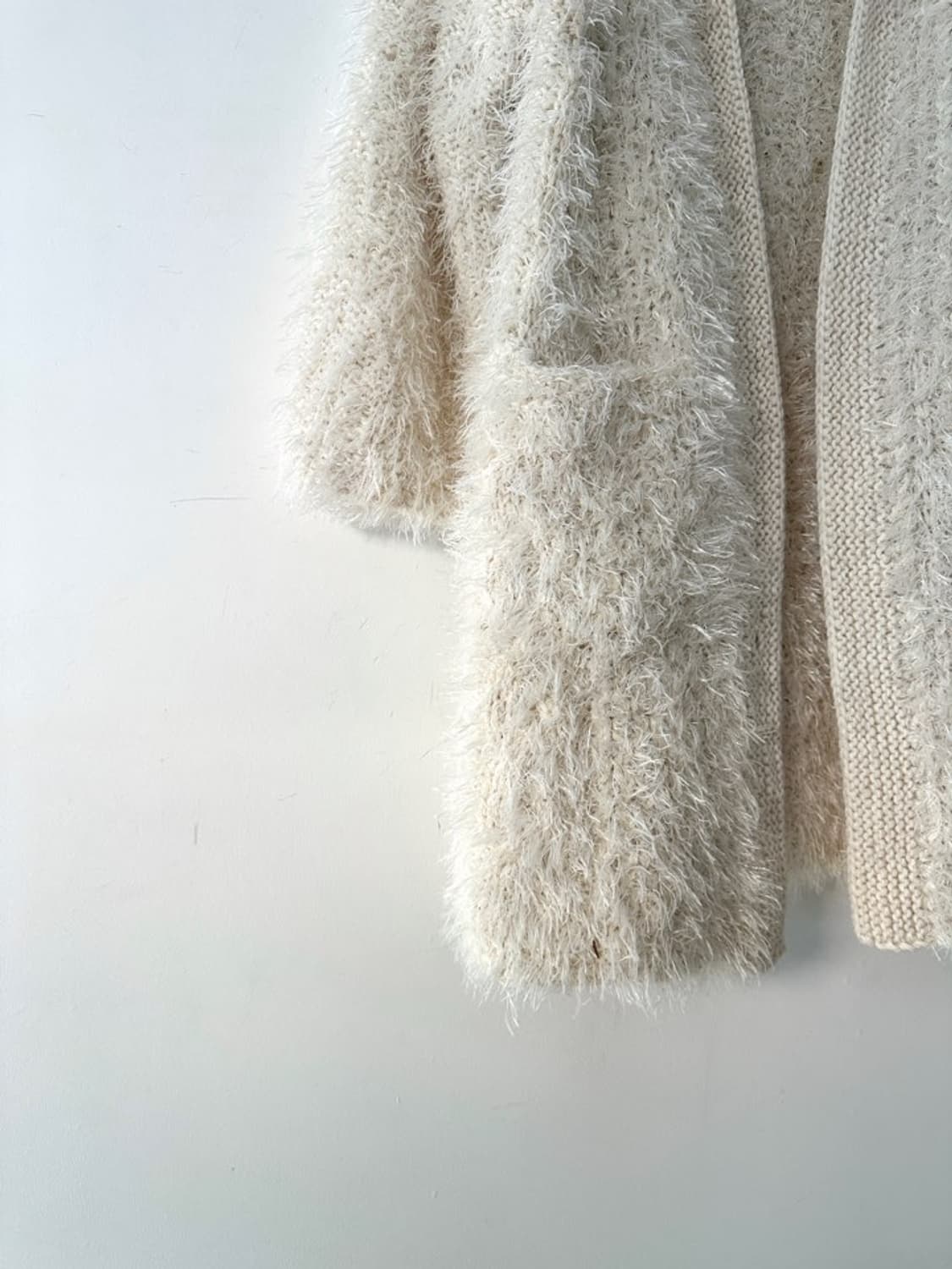 Loose warm cardigan / ivory 상품이미지4