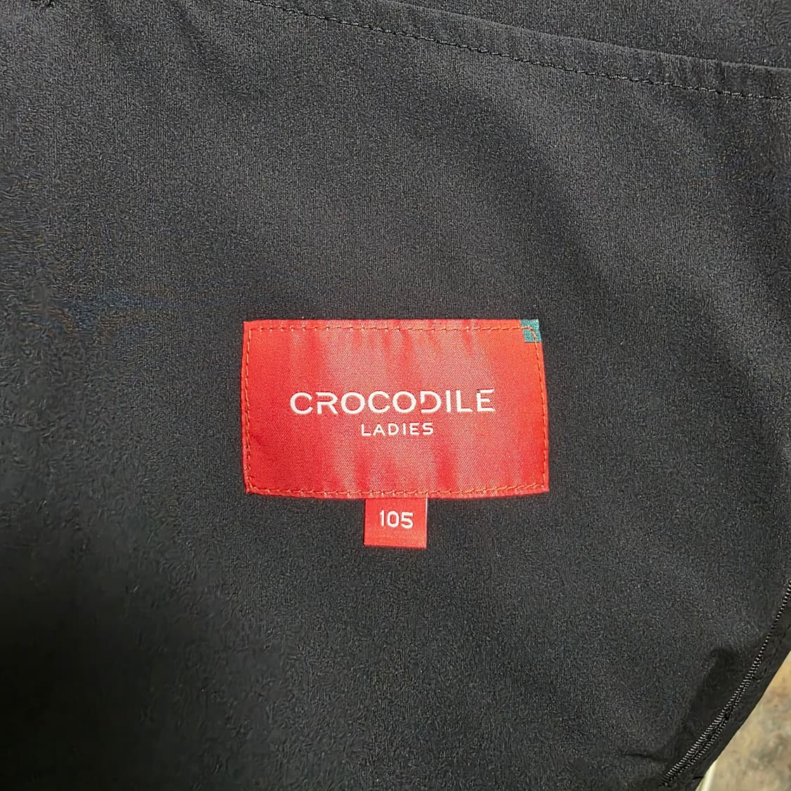 0793 크로커다일 엘라스틴 밴드 경량 스판 블랙 여성 바람막이 상품이미지5