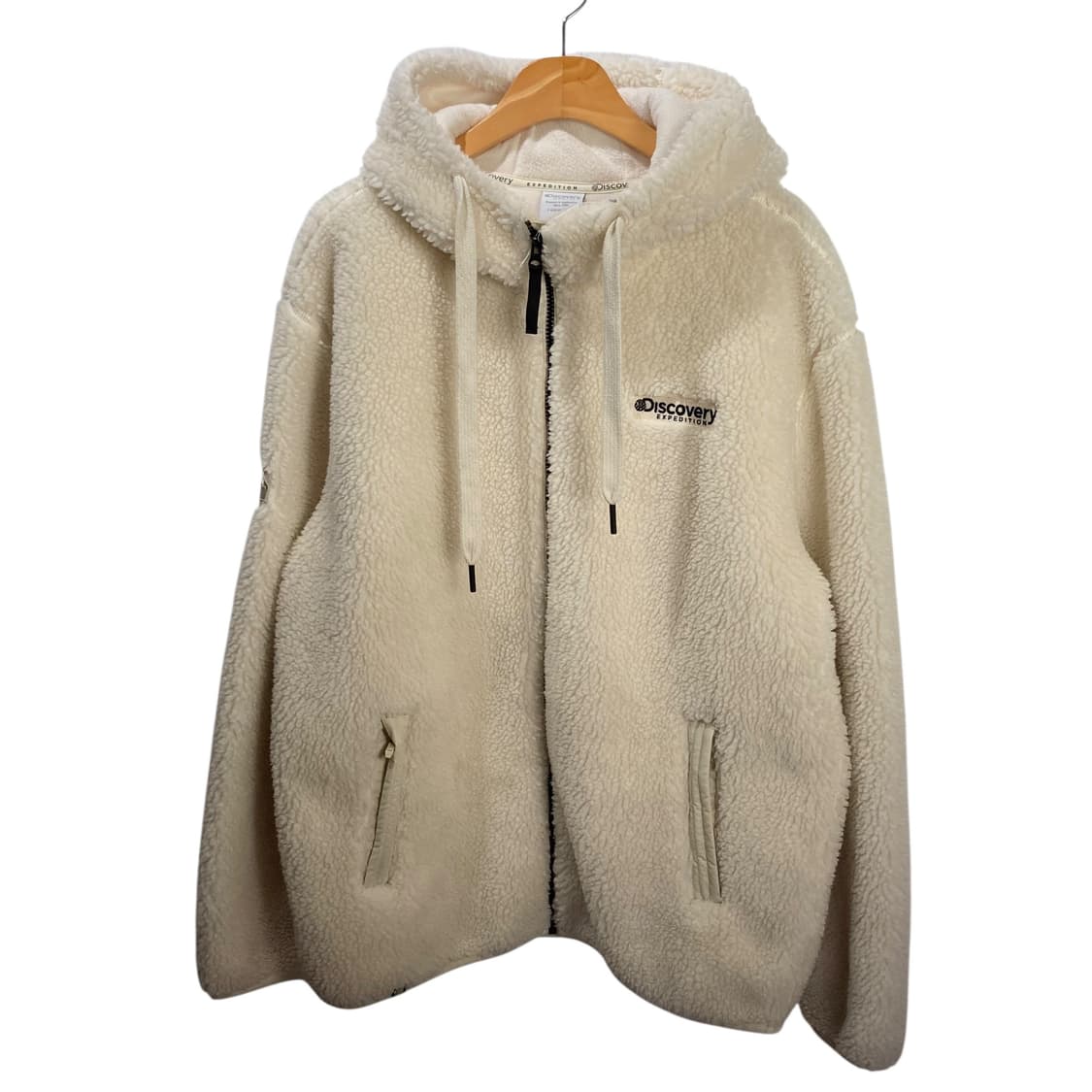 디스커버리 화이트 플리스 점퍼 상품이미지2
