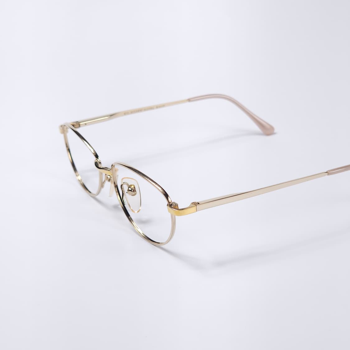 21K 도금 90년도 오벌형 빈티지 안경 상품이미지1