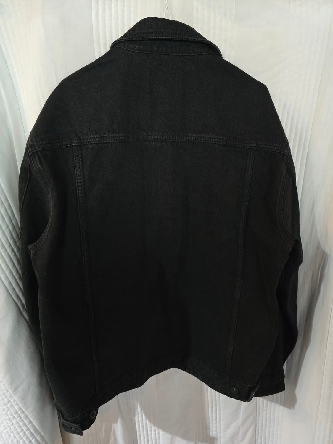 무신사 스탠다드 블랙 데님 오버핏자켓 상품이미지3