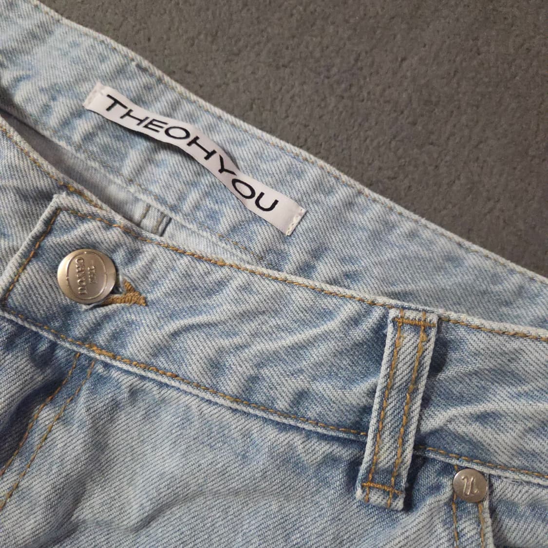 더오유 워시드 버뮤다 데님 쇼츠 M 라이트블루 상품이미지7