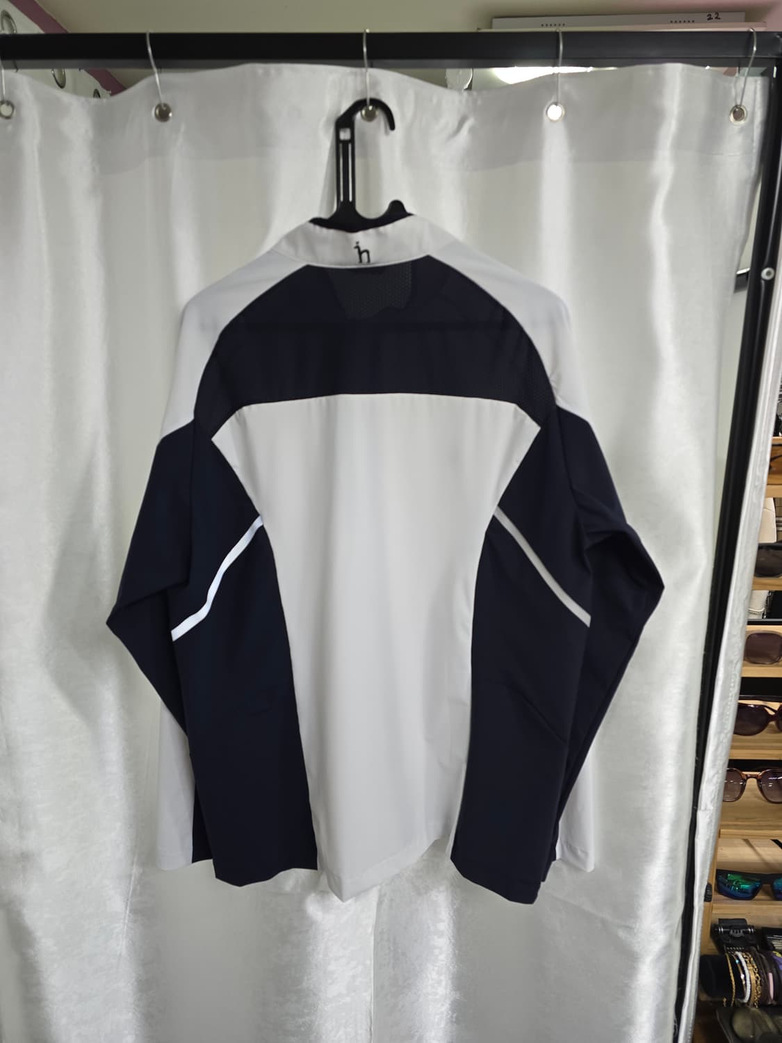 해지스 골프 바람막이 화이트 블랙 (1494) 상품이미지2