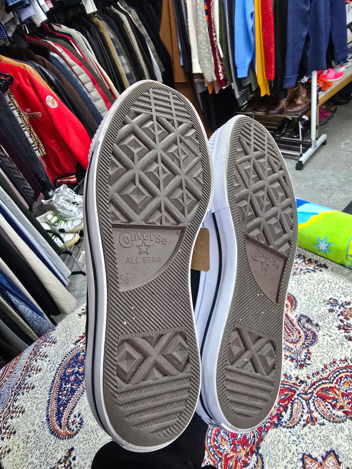 컨버스 척테일러 블랙 하이 스니커즈 (1605) 상품이미지5