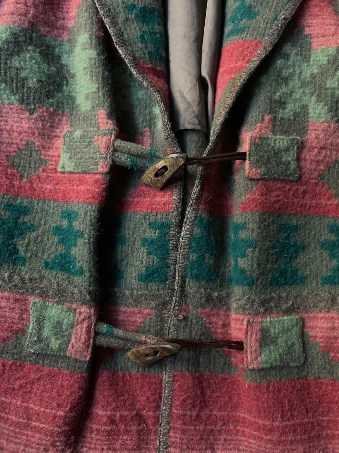 [S]90's 에디바우어 아즈텍 울 코트 상품이미지4