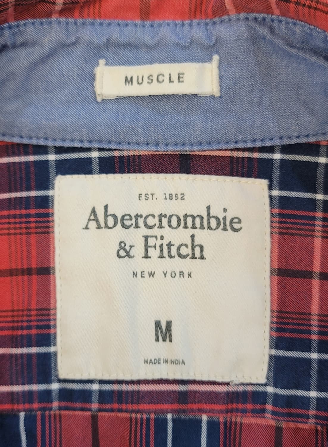 아베크롬비(Abercrombie & Fitch) 체크패턴 셔츠 판매 상품이미지6