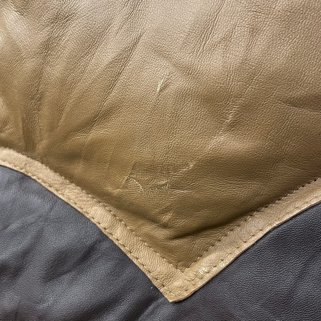 90s JPN 빈티지 시어링 카라 양가죽 펄스냅 웨스턴 다운베스트 N55 상품이미지8