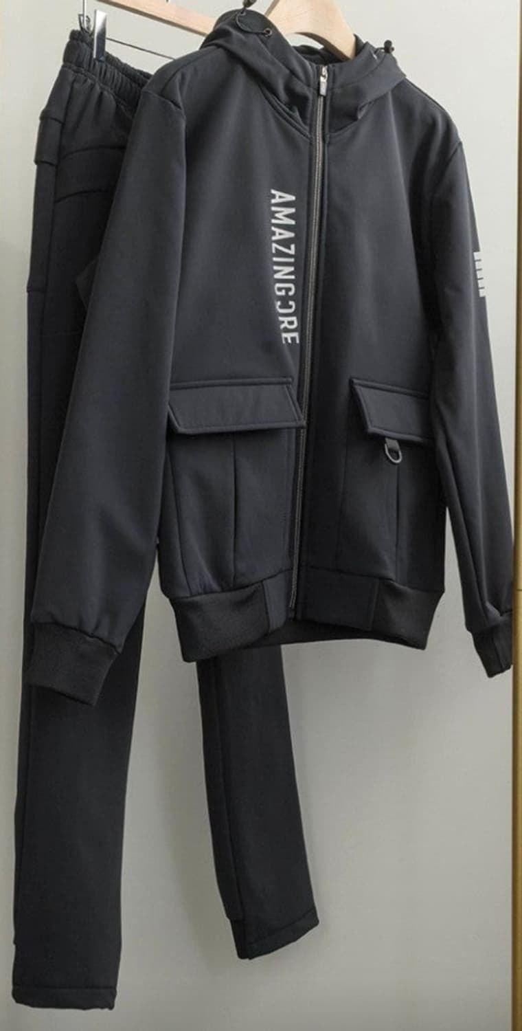 어메이징크리  기모 후드골프 트레이닝 세트 상품이미지1