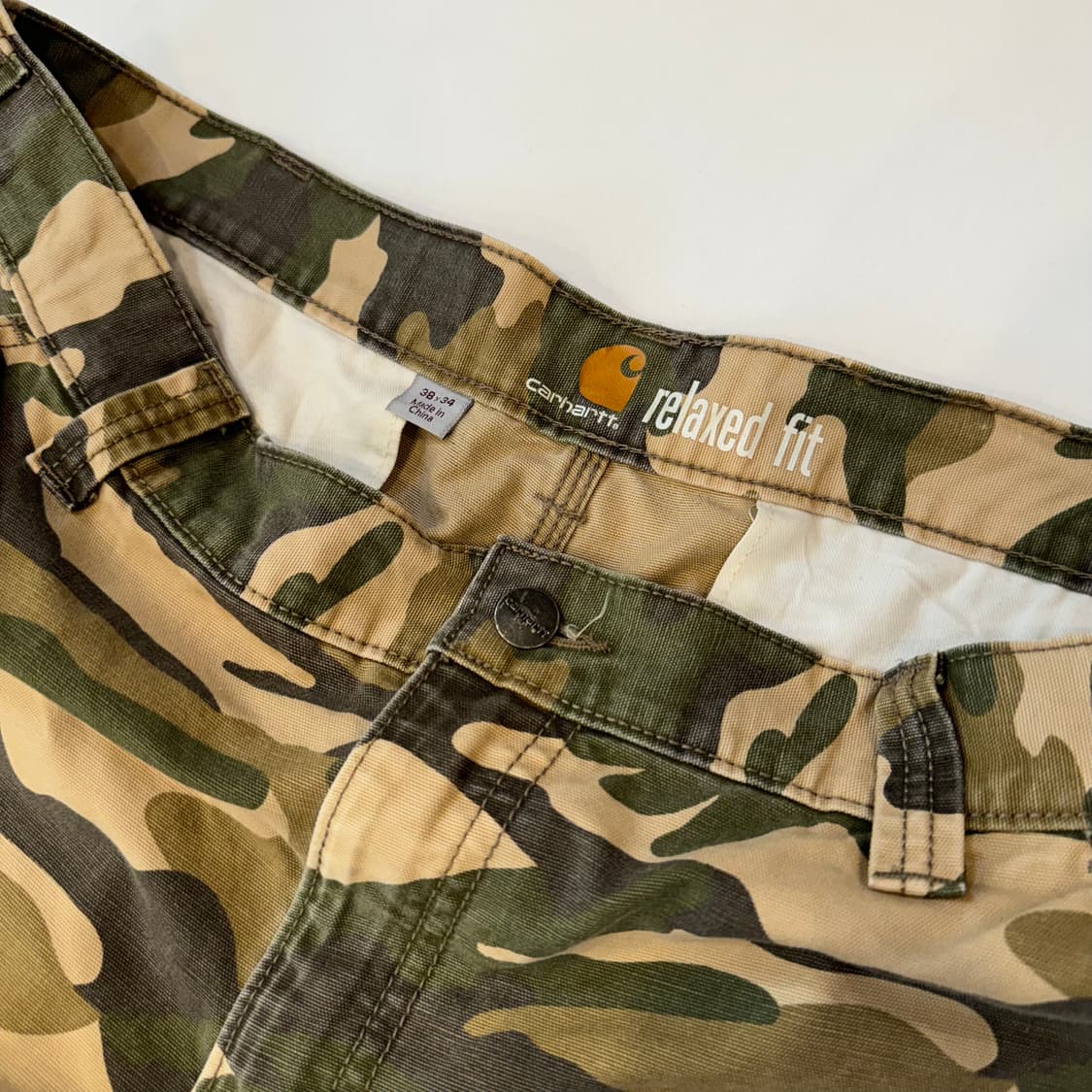 칼하트 릴렉스핏 카모 카고 팬츠 상품이미지5