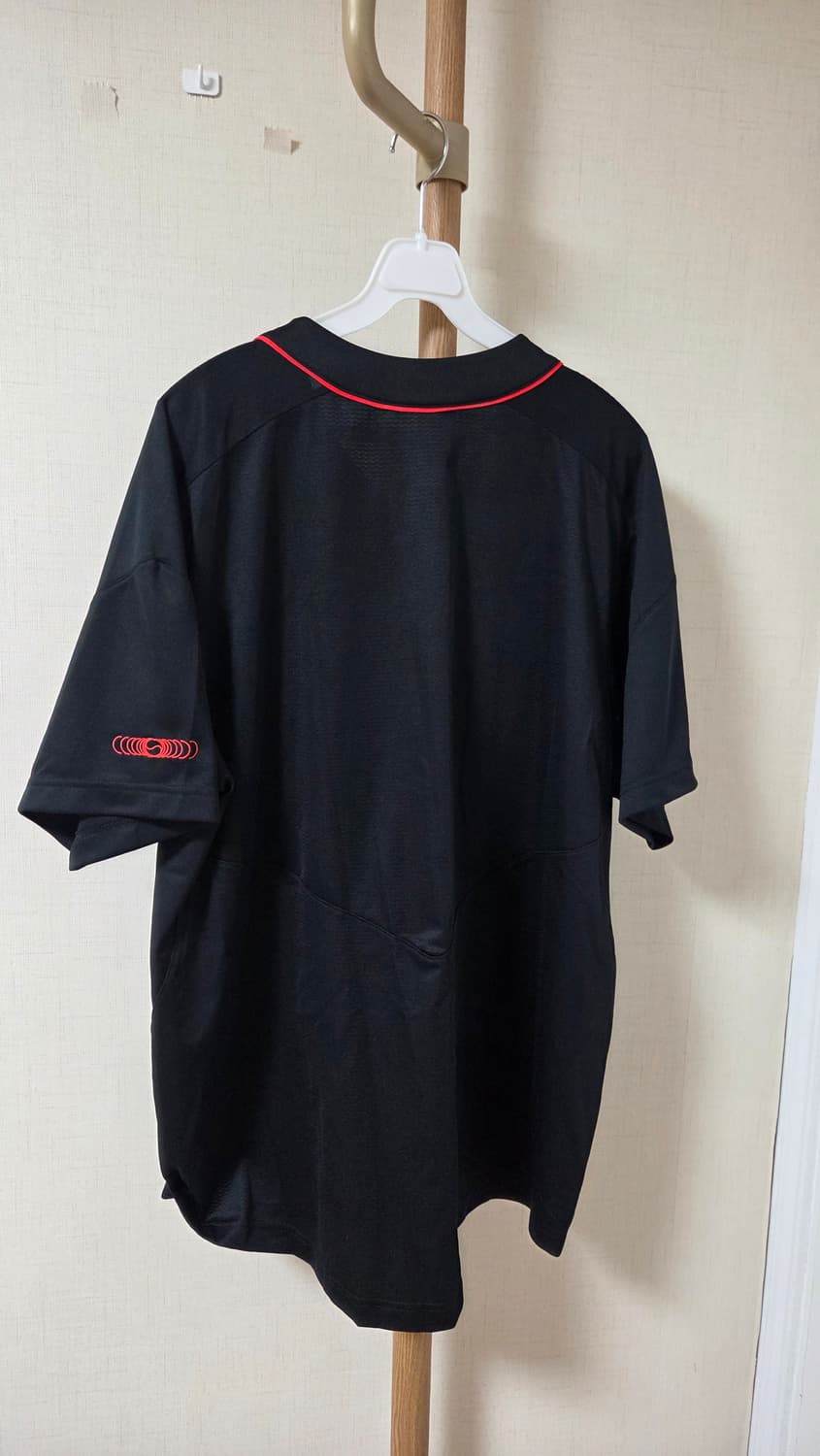 나이키 코리아 베이스볼 숏슬리브 저지 블랙 글로벌 레드 상품이미지2