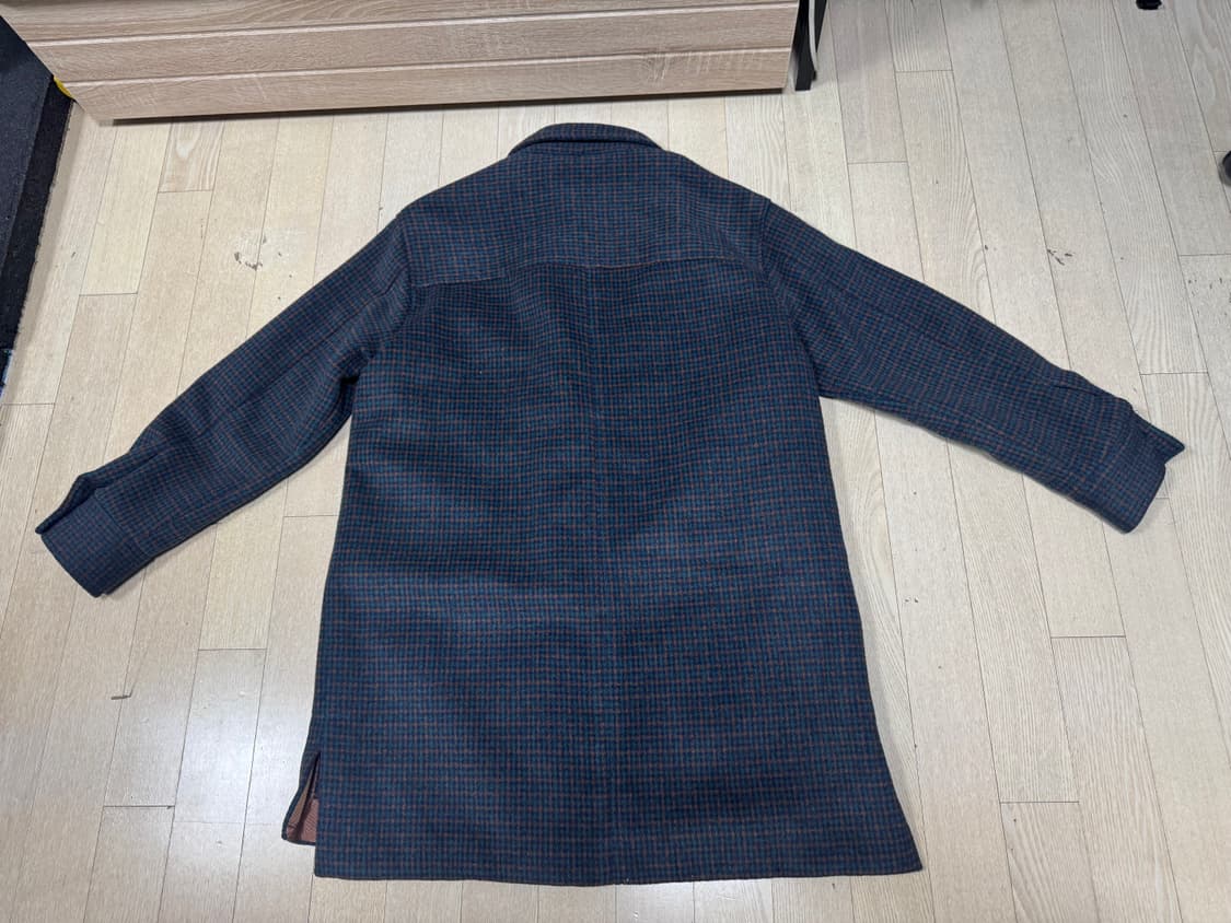 (M)라삐아프 울 체크 코트 상품이미지4