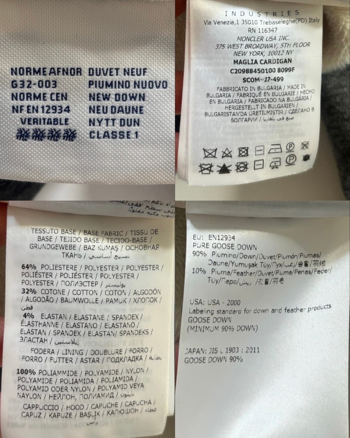 Moncler 몽클레르 그레노블 패딩 후드 스웻 셔츠  상품이미지10