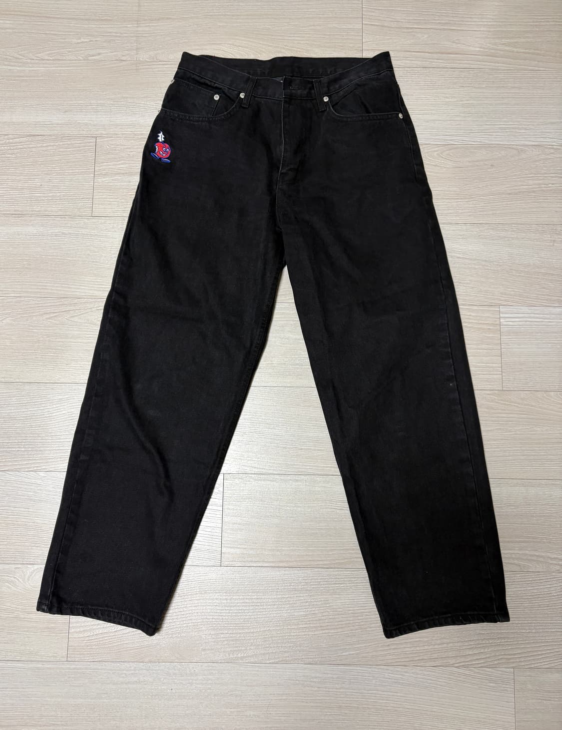 위캔더스 애플 데님 블랙 상품이미지2