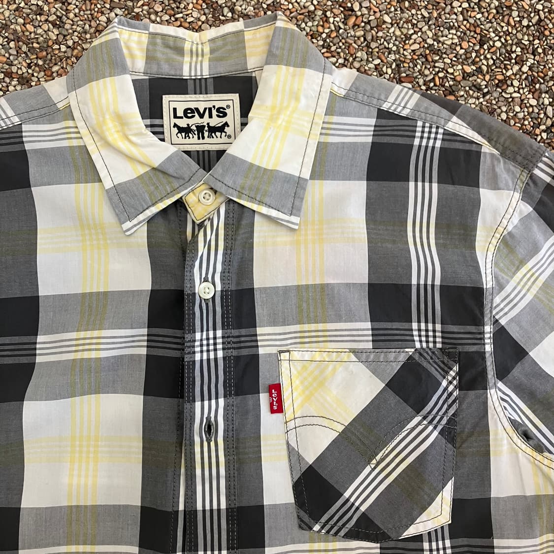 610 리바이스 체크 반팔셔츠 상품이미지1