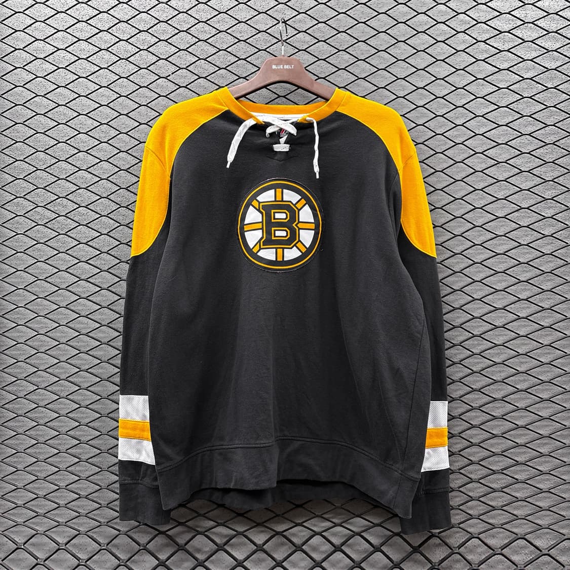 마제스틱 트레이닝 풋볼져지 팀로고 패치 디테일 옐로우 상품이미지2