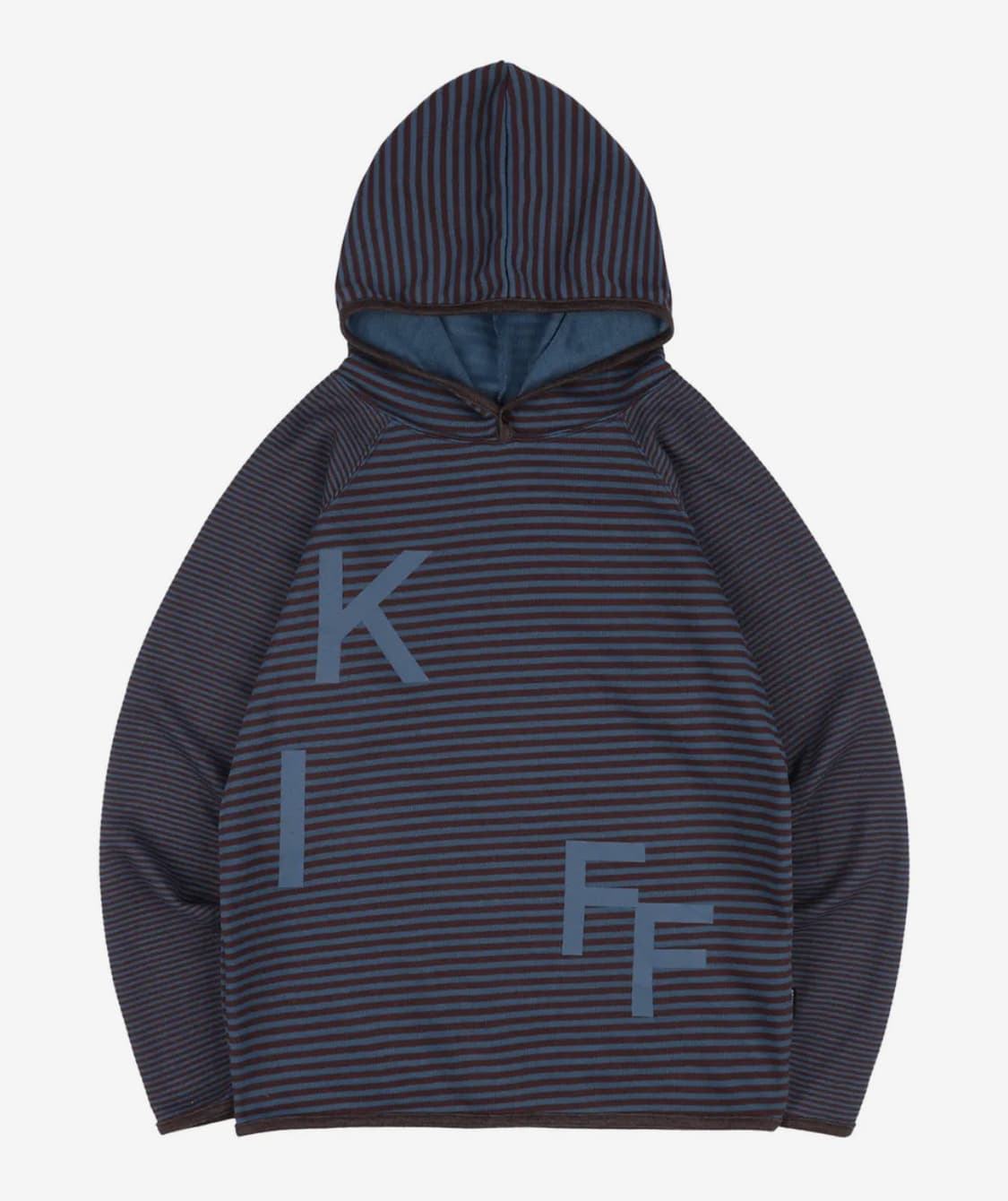 카이파이 키프 스트라이프 후드 롱슬리브 (블루)  상품이미지1