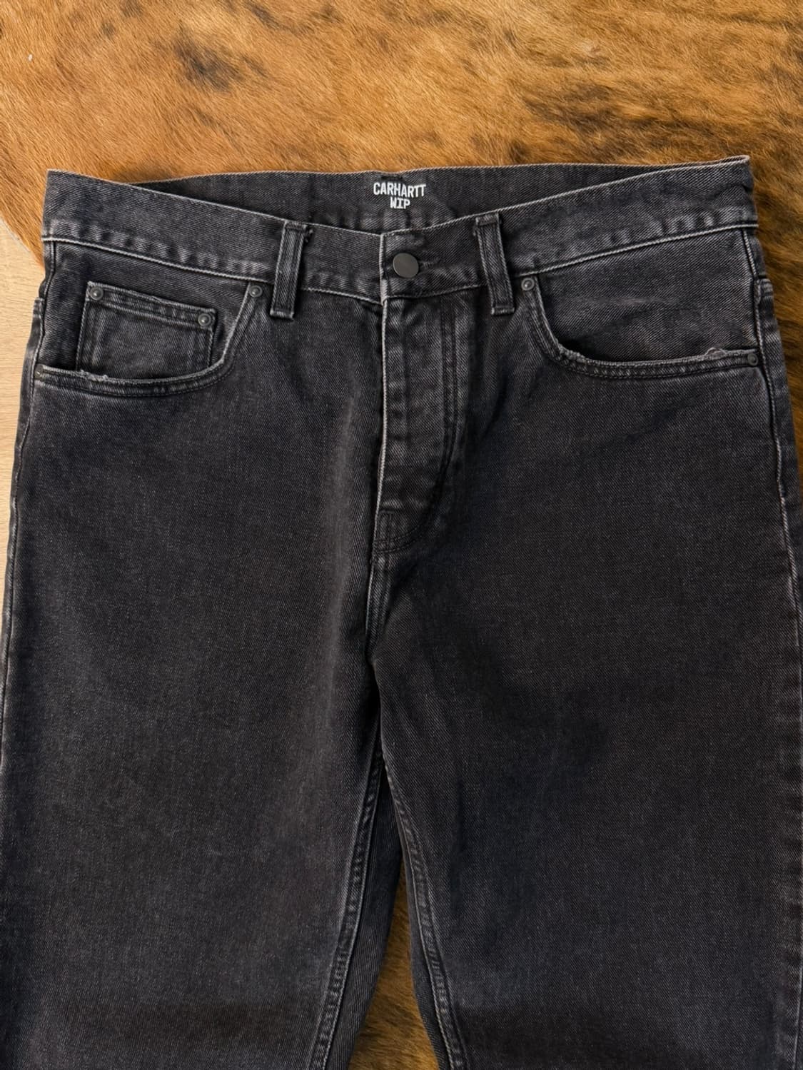 칼하트 윕 Newel 흑청 데님 팬츠  상품이미지4