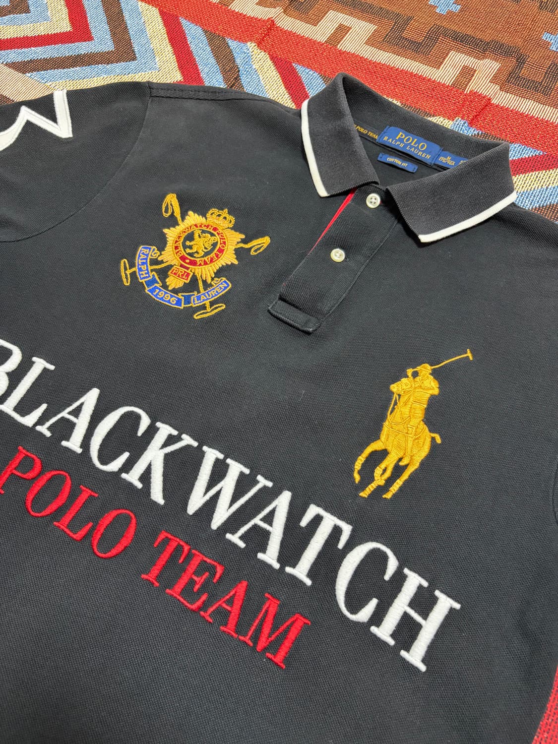 M) 폴로 빅포니 블랙와치 카라티 치프키프 상품이미지2