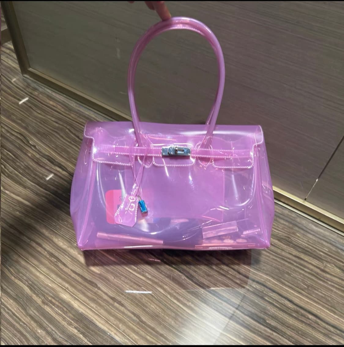 유광 젤리벌킨백 젤리백 비침 시스루백 상품이미지7