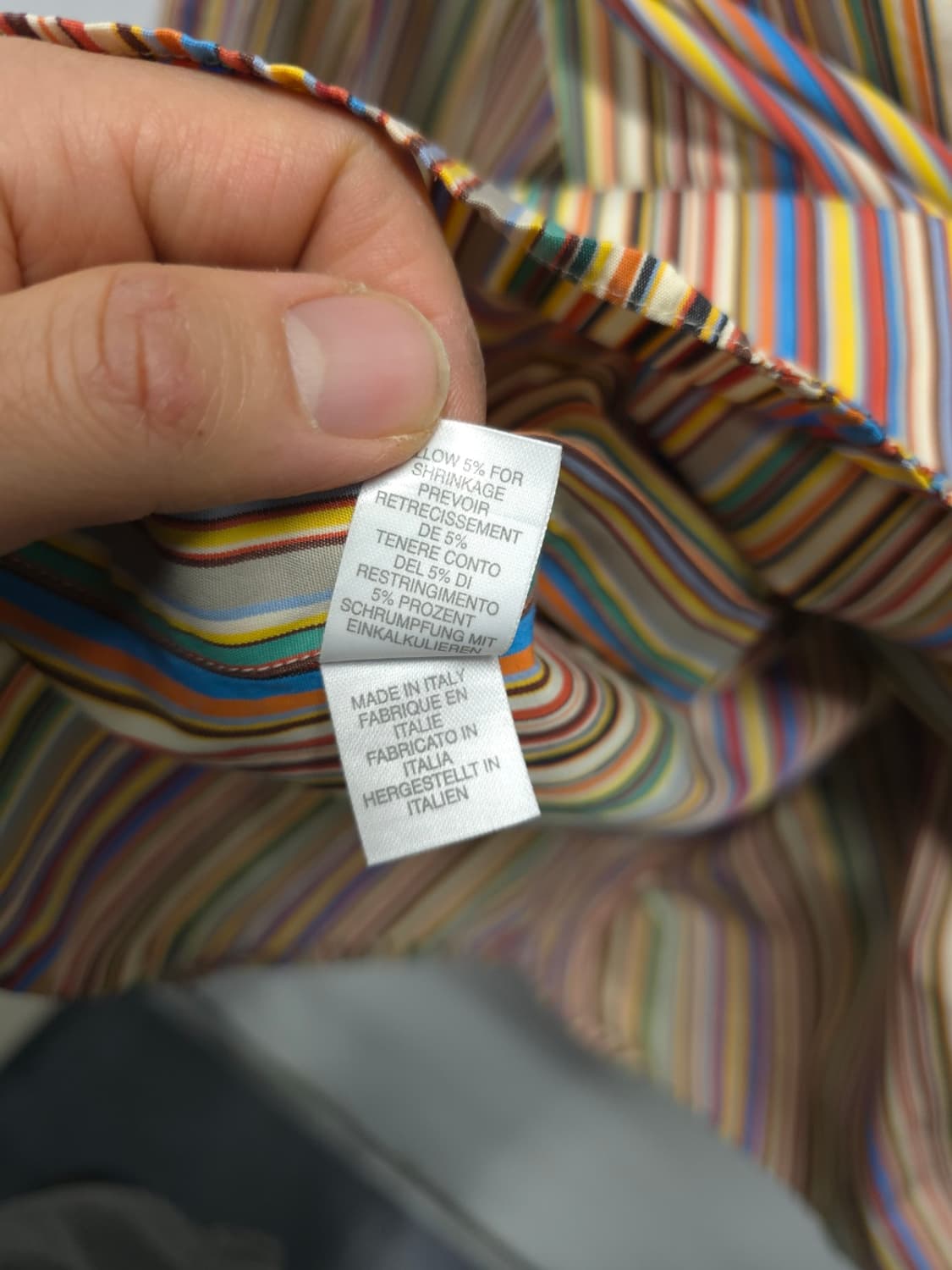 폴스미스 레인보우 스트라이프 셔츠 (105~110) 상품이미지9