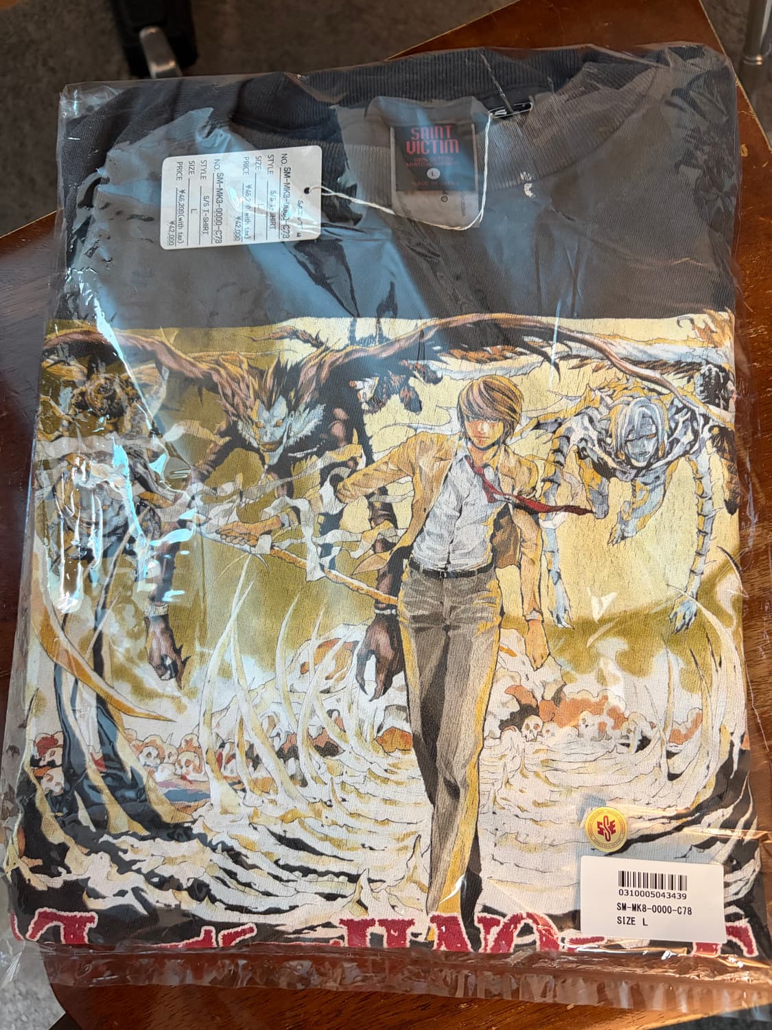 [L]세인트미카엘 x 데스노트 26ss 반팔티셔츠 새상품 상품이미지4