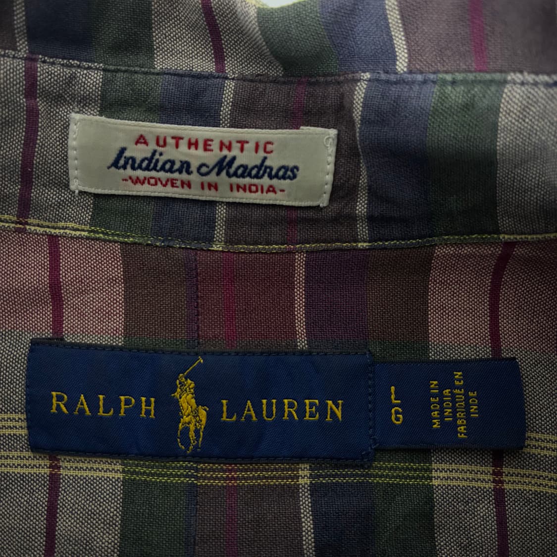 Polo  폴로 랄프로렌 자수 코튼 타탄체크 셔츠 상품이미지4