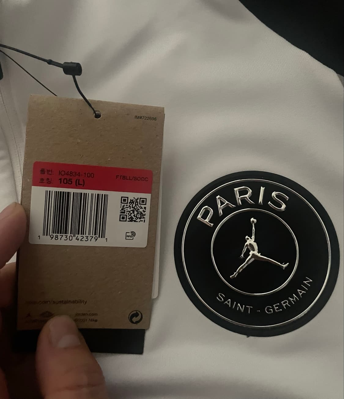 (새상품 해외L) 나이키 조던 PSG 스트라이크 트레이닝 드릴탑 상품이미지9