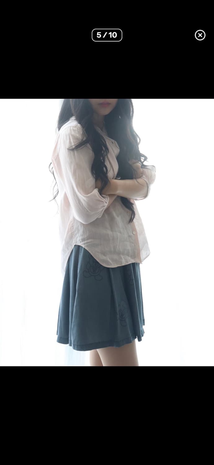 히스테릭 글래머 Blue Fuckbear Skirt 상품이미지5