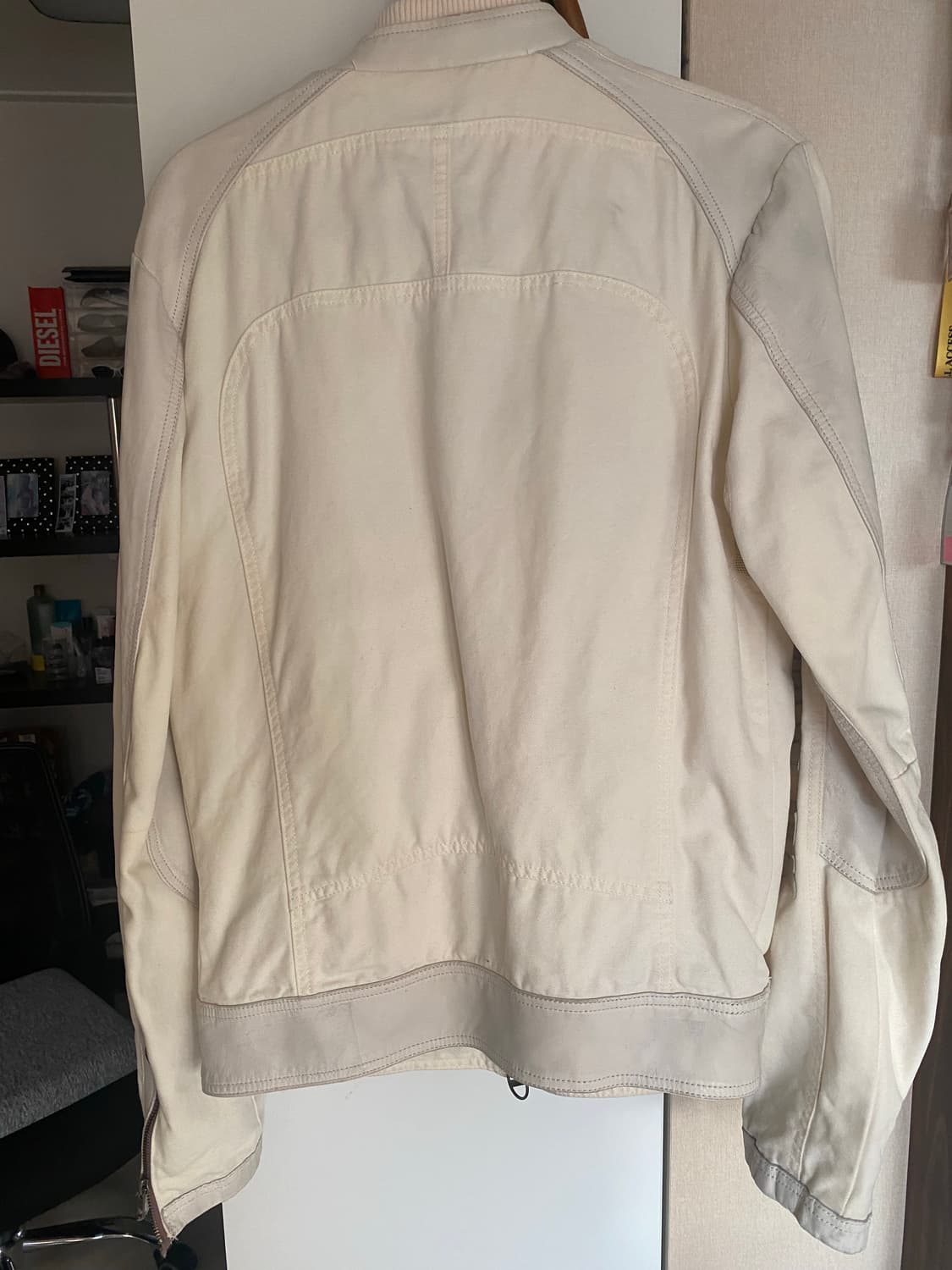 디젤 바이커 자켓 white 상품이미지4